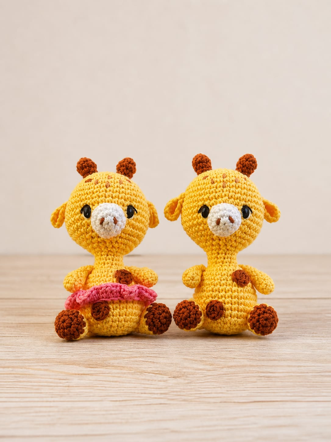 Casal de girafas